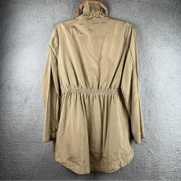 Luii by Anthropologie Jacket Womens Tan Small High Neck Parka Raincoat - Picture 3 of 7